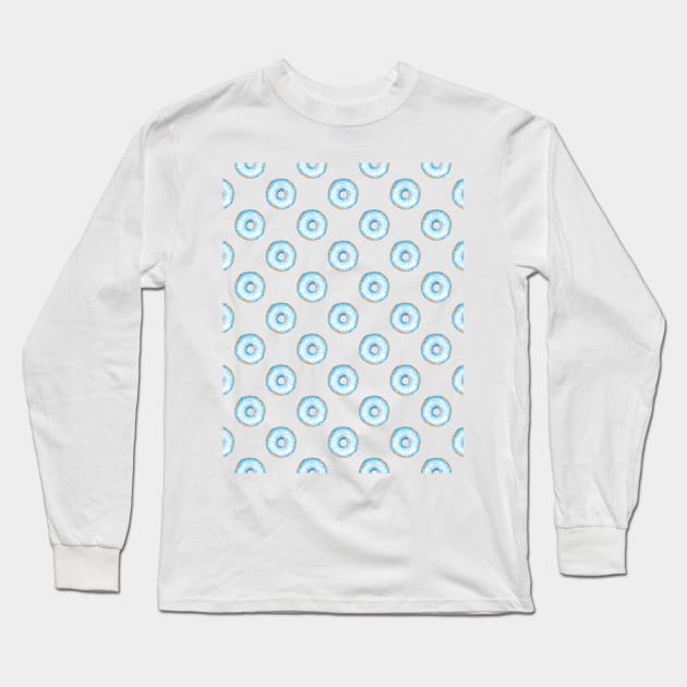 Blue donut Long Sleeve T-Shirt by shoko